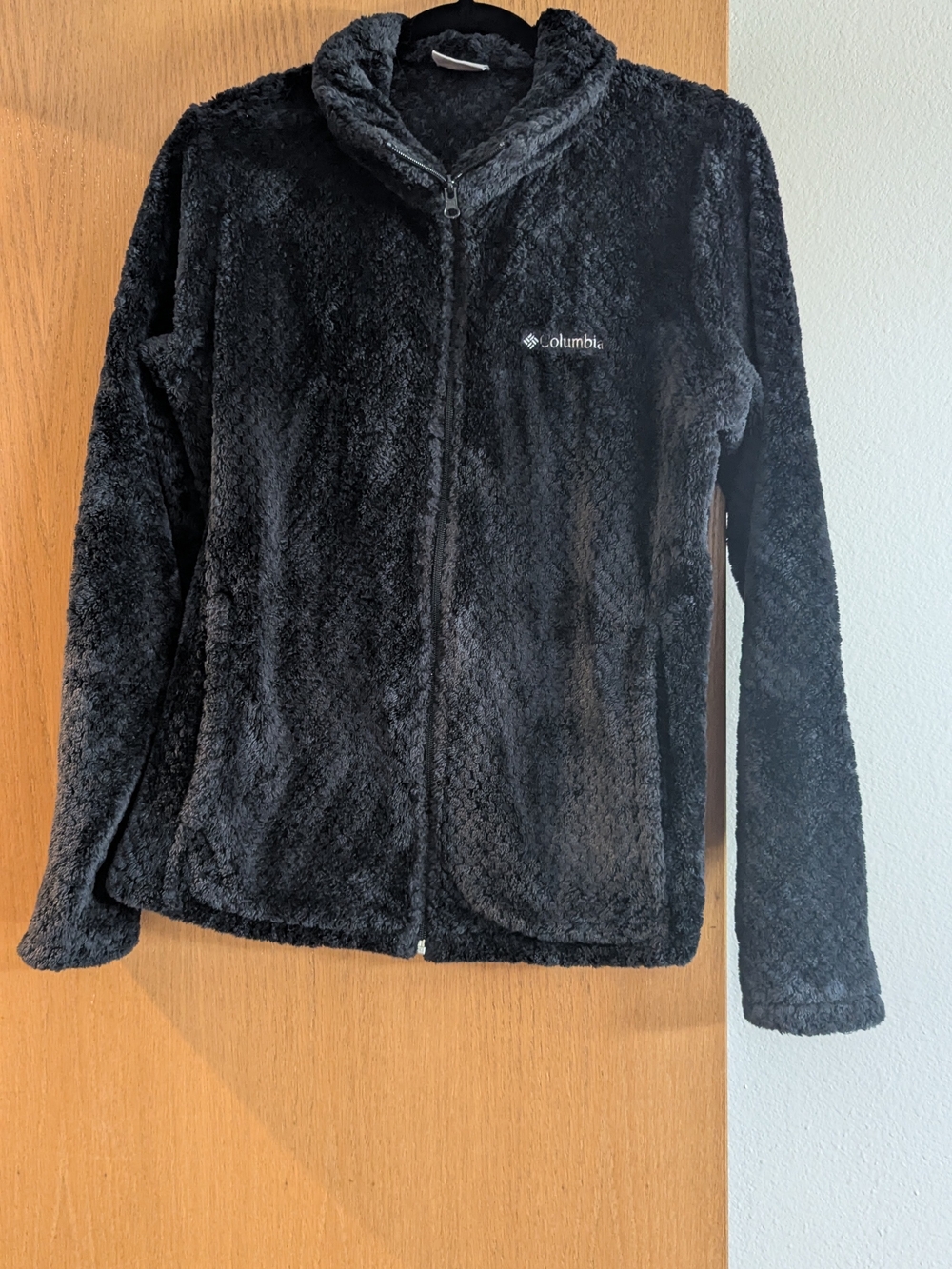 Columbia Women's Black Plush Full-Zip Teddy Jacket